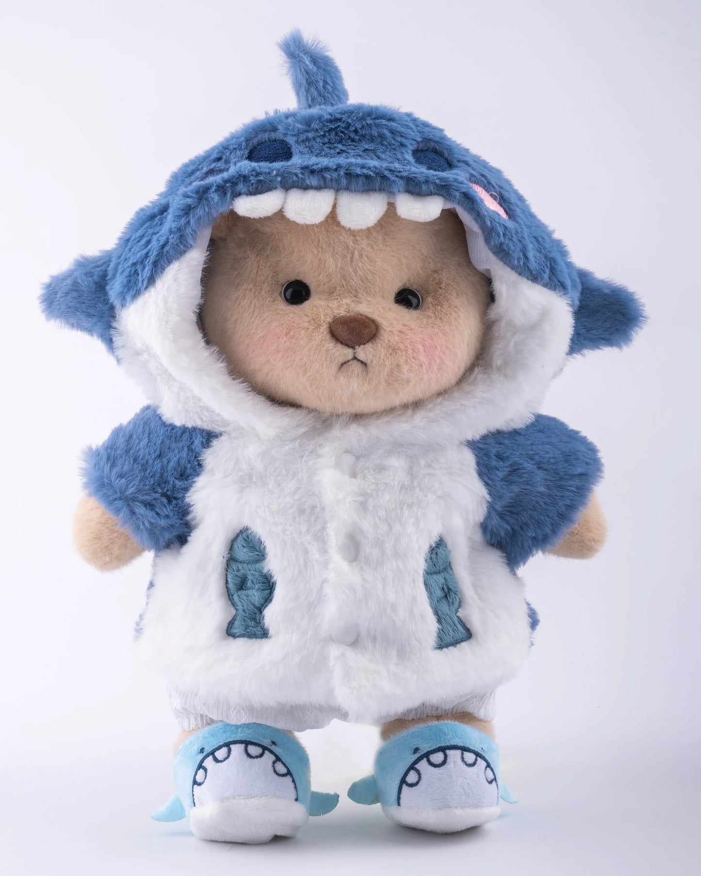 PuffyHugs™ Blau Shark Puffy