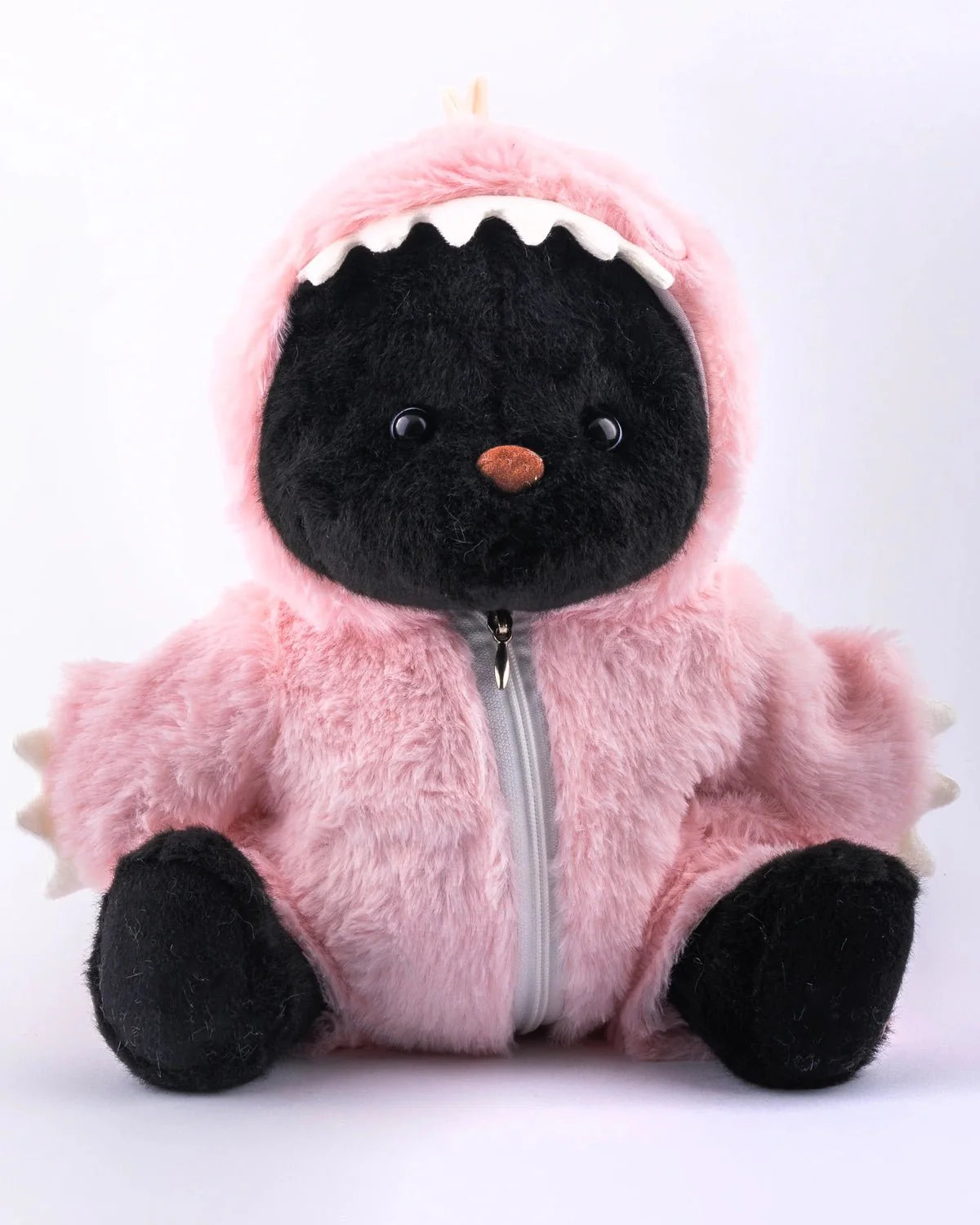 PuffyHugs™ Rosa pelzig Dino (nur Kostüm)