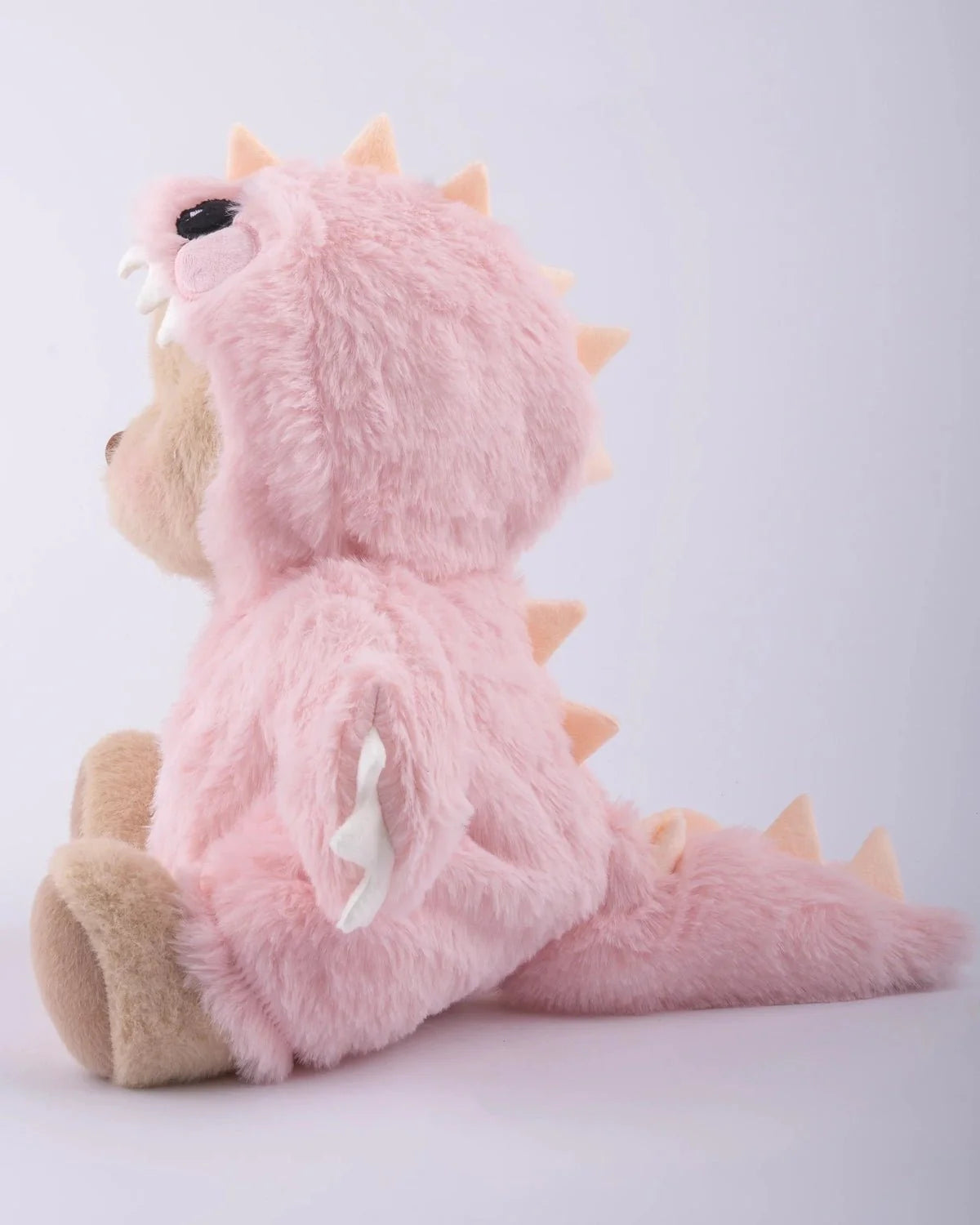 PuffyHugs™ Rosa pelzig Dino Puffy